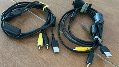 #ad Sony ZCAT 2035 0930 AV Cord Audio Video USB Cables for Cybershot Digital Camera $15.00