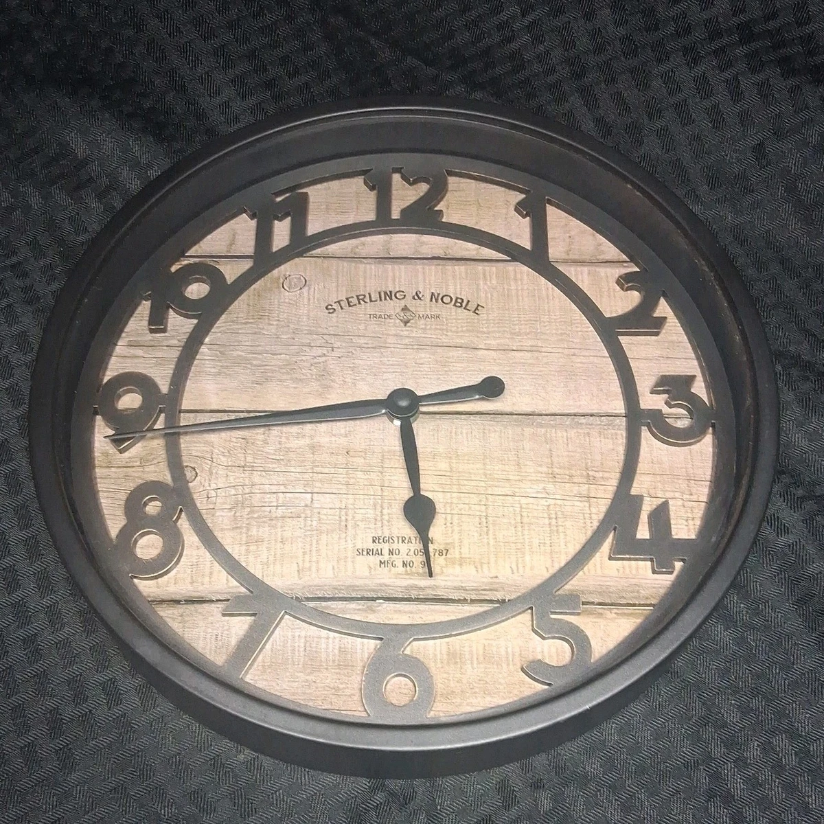 Sterling &amp; Noble Brown Standard Wall Clock Wall Clocks for sale | eBay