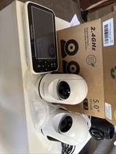 HelloBaby Baby Monitor 5" Screen with 30-Hour Battery, Pan-Tilt, and Zoom Video
