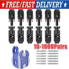 1-100set  Male Female Wire Cable Connector Set Solar Panel Waterproof Connector