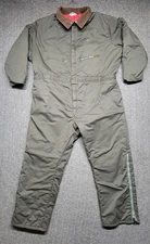 Key Imperial Coveralls XXL Green Insulated Red Liner USA Made Workwear Vintage
