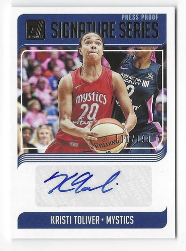 Kristi Toliver, Auto #/199 Press Proof, 2019 Panini Donruss WNBA #SS-KTL - Picture 1 of 2
