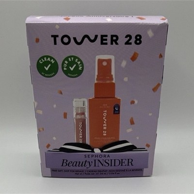 Tower 28 Sephora Beauty Insider Mini Set SOS Spray 2oz + ShineOn Lip Jelly NEW