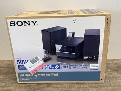 Sony CMT-BX20i CD Shelf System 50W MP3 CD-R/RW iPod AM/FM Audio IN Black SEALED