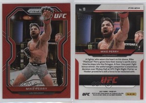 2021 Panini Prizm UFC Red Prizm /275 Mike Perry #19
