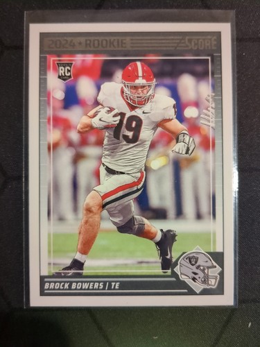 2024 Panini Score Football Brock Bowers Rookie Card RC #310 Las Vegas Raiders!