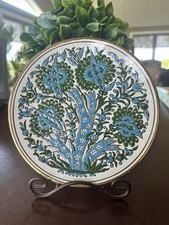 Hand Made 9” Decorative Plate-Manoysakis Keramik Made In Rhodes
