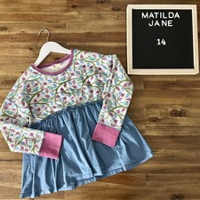 Matilda Jane Moments With You Tweet Tweet Tunic Long Sleeve Floral Top Birds 14