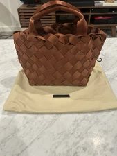 NWT Naghedi Tangier Tote Bag Small Adobe Neoprene Crossbody Purse