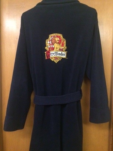 HARRY POTTER GRIFFENDOR BATHROBE ORIGINAL WARNER BROS STUDIO STORE 2000 UNISEX - 第 1/8 張圖片
