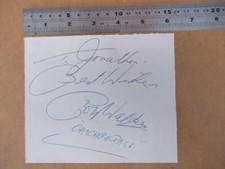 Roy Walker   autograph second autograph to rear