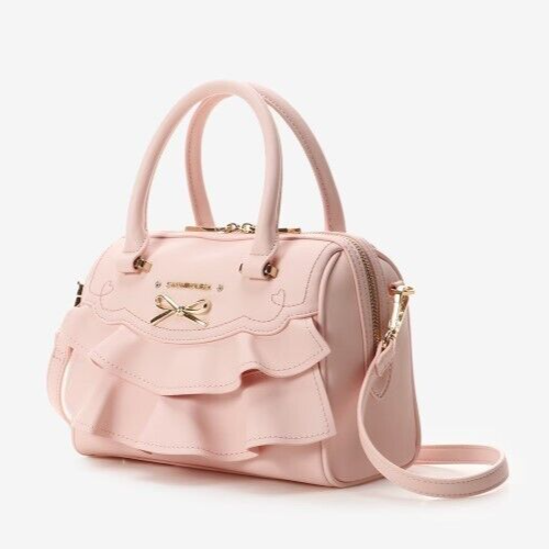 Samantha Vega 2 Way Hand Bag Shoulder Bag Kawaii Frill Ribbon Women's NEW - Picture 1 of 11