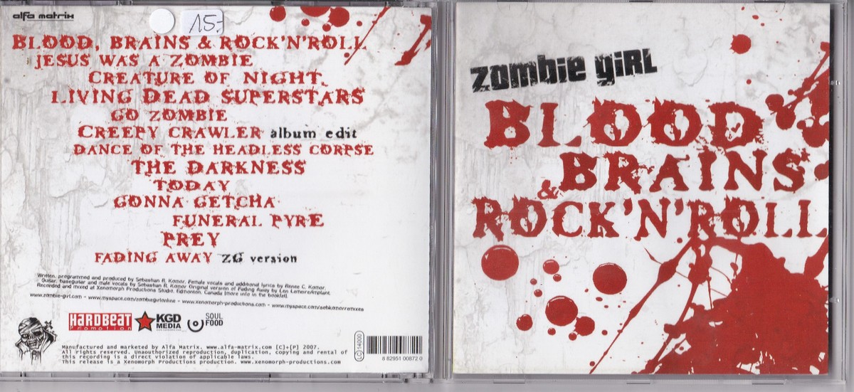 Zombie Girl -Blood, Brains & Rock'N'Roll- CD Alfa Matrix near mint