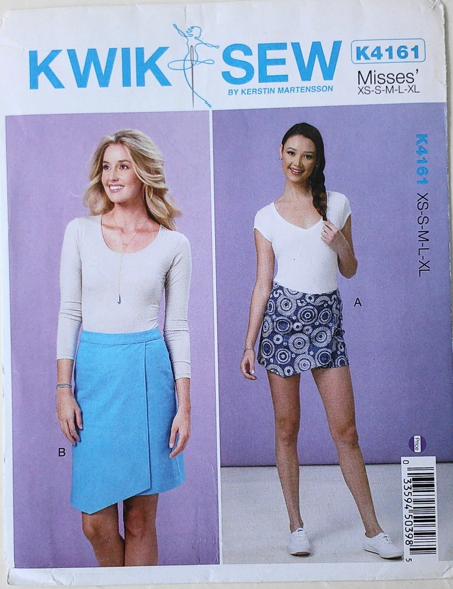 Kwik Sew 4161 Misses Skorts Skirts Sewing Pattern Sz XS-XL SIP