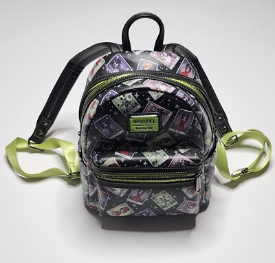 beeteljuice icons mini backpack Beetlejuice and coordinating inside lining Loungefly Beetlejuice Characters Blind Box