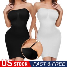 Women Compression Full Body Shaper For Under Dress Tummy Control Slip Shapewear