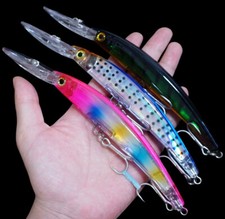 3PCS Big Fishing Lures Crankbaits 17cm/24g Minnow Long Artificial Bait Saltwater