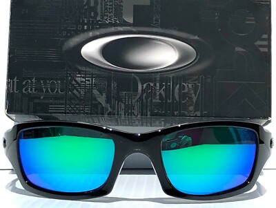 NEW* Oakley FIVES Squared BLACK w POLARIZED Galaxy JADE Lens