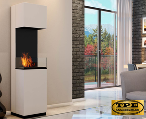 Sierra Free Standing Contemporary Bio Ethanol Bio Fireplace Tuv