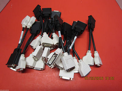 Lot of 5 Dell Molex DMS-59 Male to Dual DVI Female Y-Splitter Adapter 0H9361