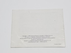 Top Gun The Second Mission Aut&eacute;ntico Original NES Nintendo Manual Solo