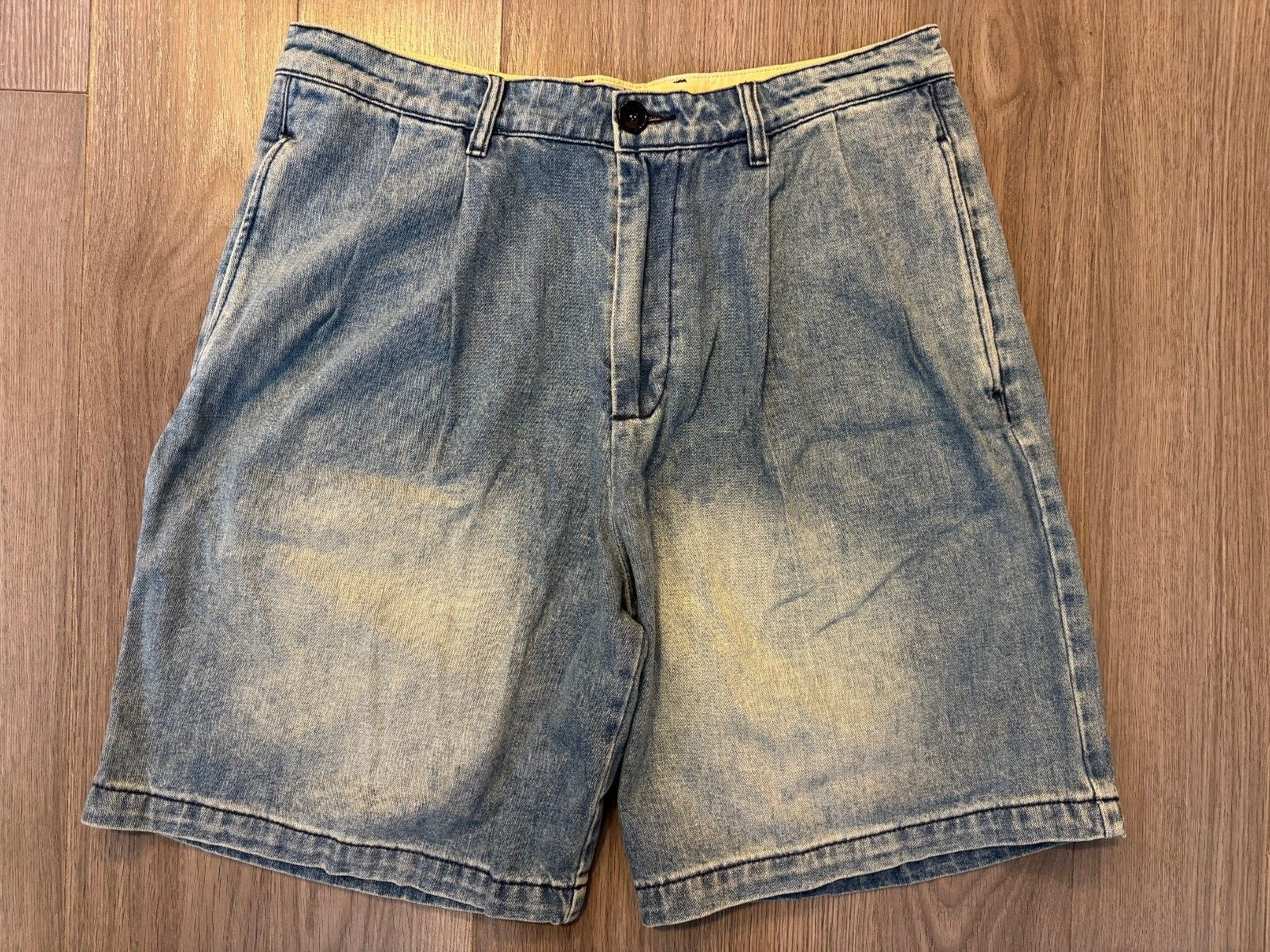Gucci Bermuda Denim pantaloncino blu chiaro stonewashed taglia 48 M