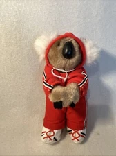 Vintage 6" Koala Kids  Wearing Track Suit & Sneakers Clip On Grabber Plush 1985