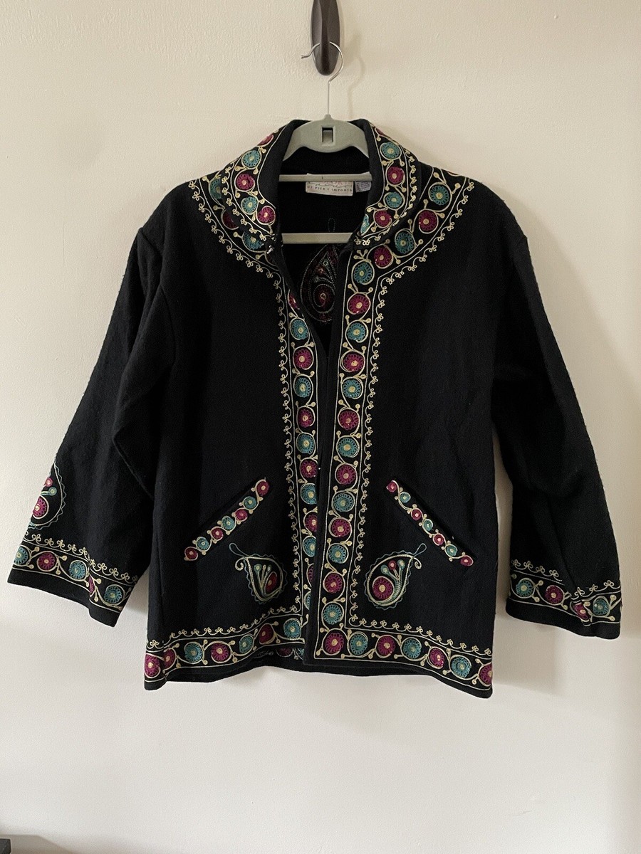 アメリ ヴィンテージ　新品未使用INDIA BLOCK PRINT JACKET Ameri（アメリ）の「INDIA BLOCK PRINT JACKET（ノーカラー