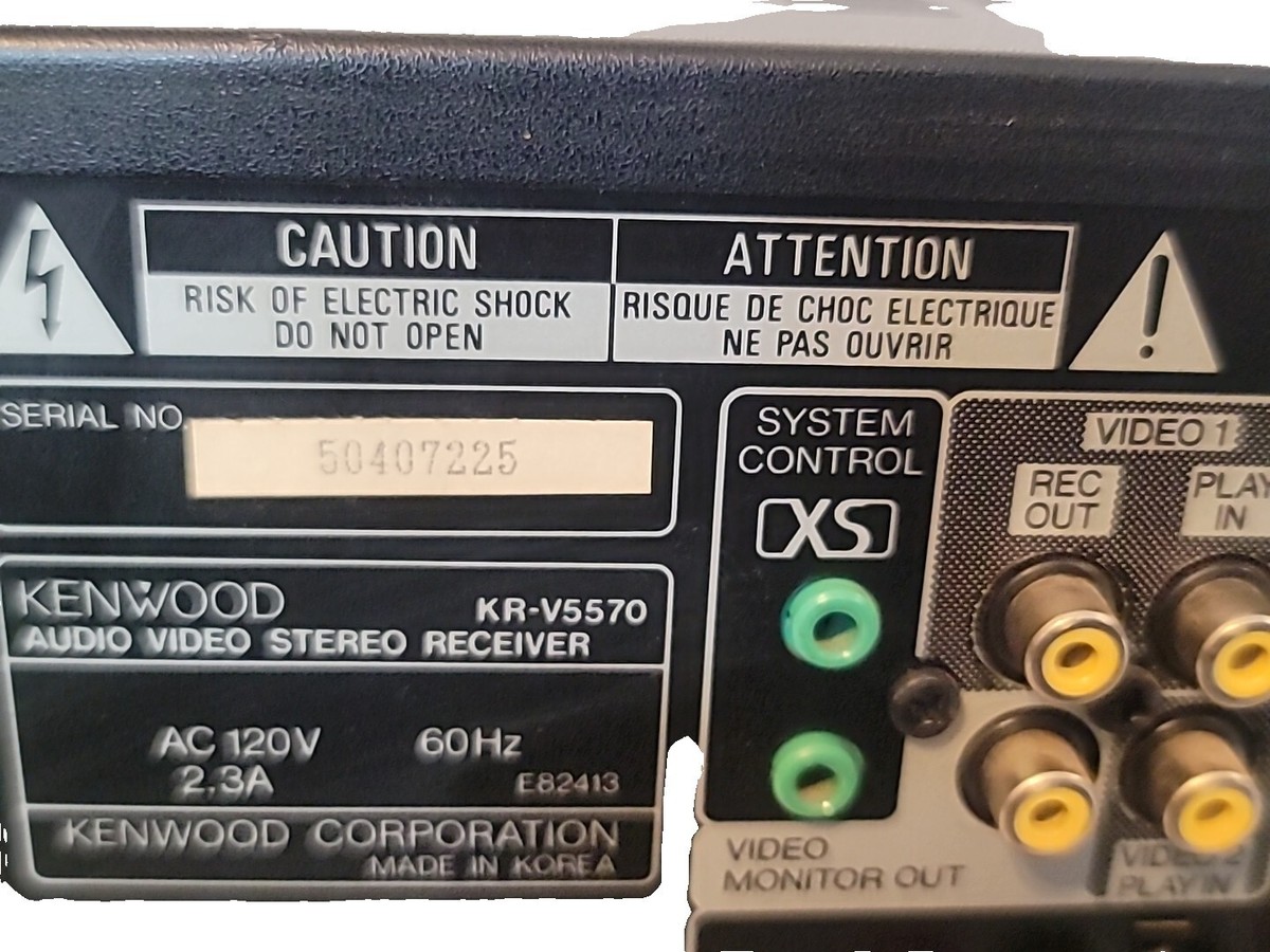 Vintage Kenwood KR-V5570 Audio Video Stereo Receiver Great | eBay