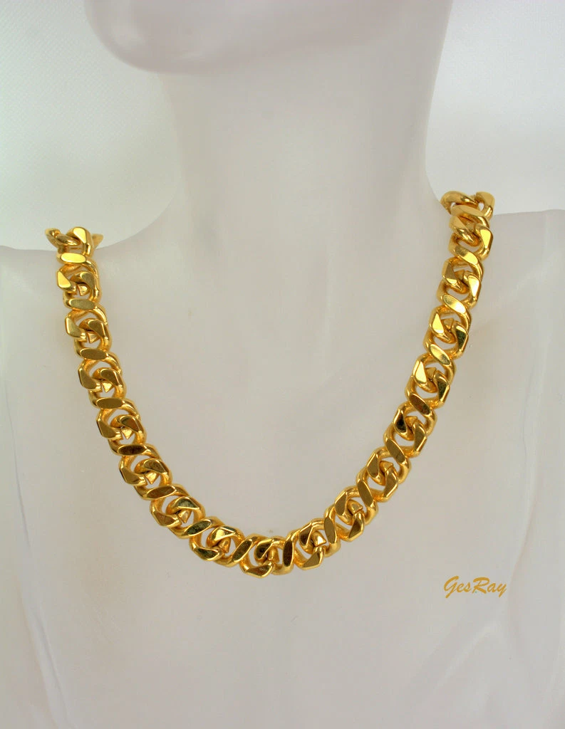 Givenchy Collana Catena Oro Vintage Givenchy Unisex Designer Collana Catena