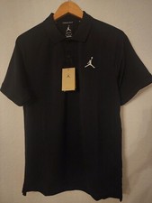 Nike Air Jordan Golf Dri-Fit Black Polo Size Medium Men's Sport DZ0540-010 Nwt