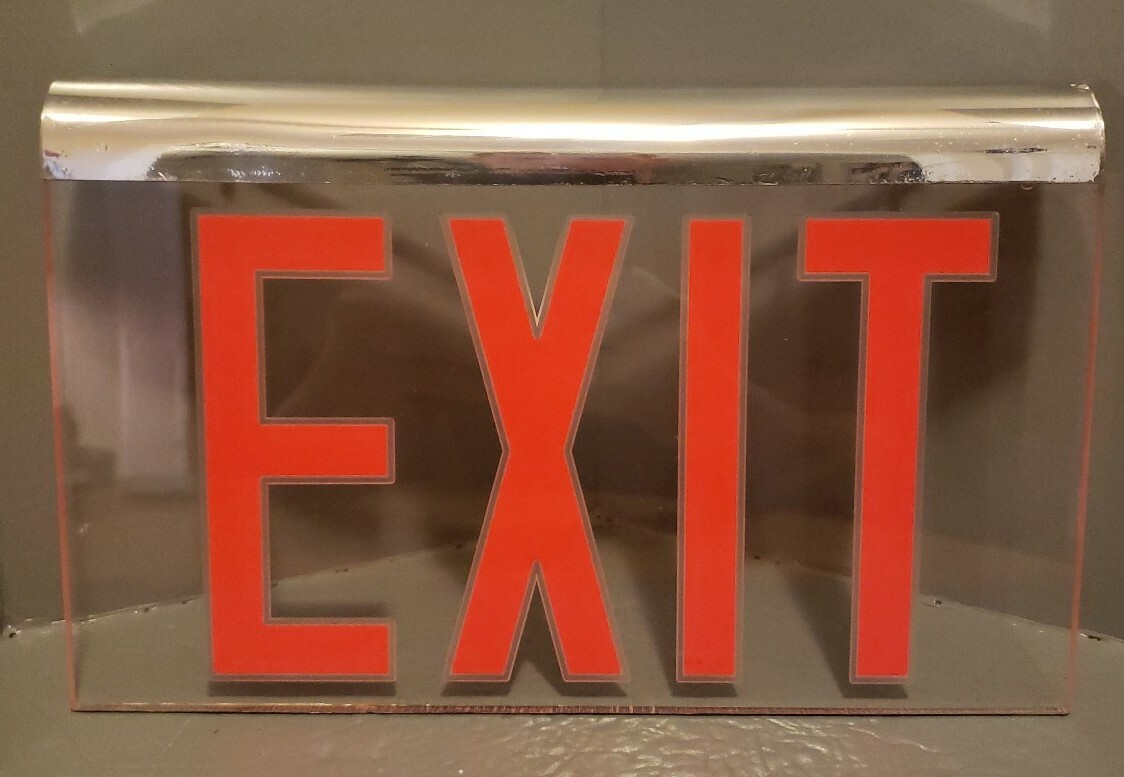 Hanging Exit Sign 