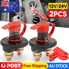 2x Battery Isolator Cut Off Kill Switch Key Car Marine Boat 12V 24V Disconnect