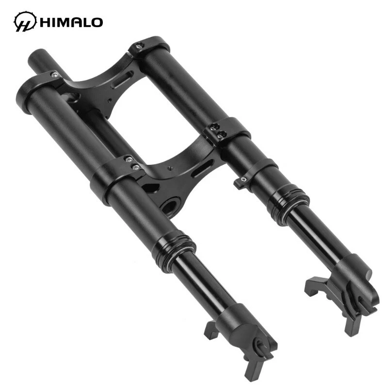 12*4.0" Dual Brake Suspension Inverted Fork QR Mountain Bike Oil Spring Fat Fork - Image 4 of 4