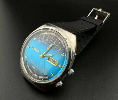 Watch Orient KING DIVER Automatic watch KD 21 JEWELS Original Japan Blue Dial