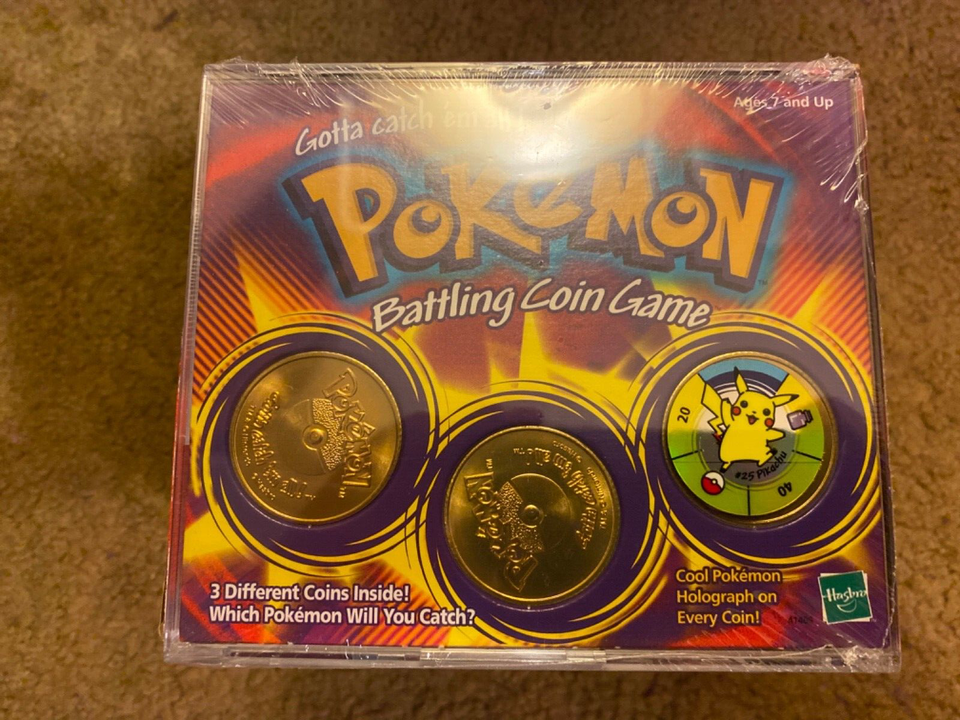 Pokemon Battling Coin Game Original Retail Box/Packaging + 12 Sealed ...