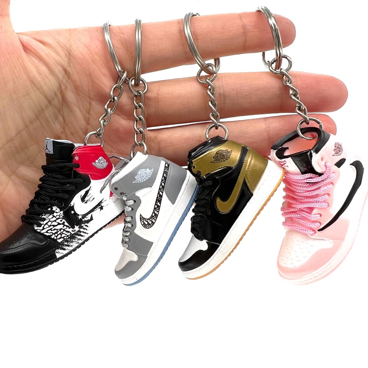 Jordan High Top Low Top A Pair Mini Sneaker Removable Keychains