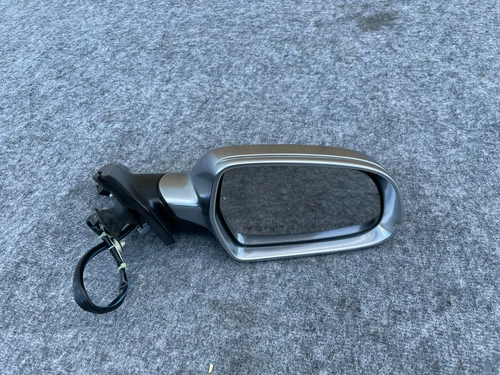 LEFT SIDE DOOR MIRROR ASSEMBLY ALUMINUM FINISH OEM 09-16 AUDI A4 S4 B8.5 3.0