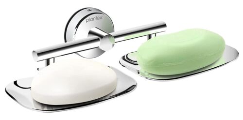 Stainless Steel Rectangular Double Soap Holder for Bathroom/Soap Dish
