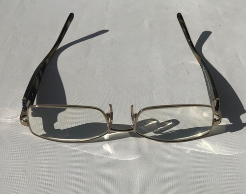 Versace MOD 1139 Eyeglasses Frame 1221 Gold Brown FRAME/Case ONLY 52 -16 -135mm - 第 1/13 張圖片