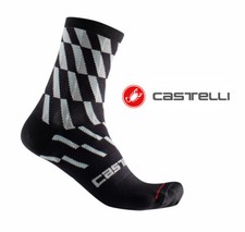 Castelli Pendio Damen Radsport Fahrrad Socken Small/Med US 5-7 EU 35-38 schwarz & grau
