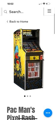 Namco Pac-Man Pixel Bash Arcade Game With Cooler