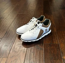Footjoy golf shoes men Size:11.5, Brown and White (excellent condition)