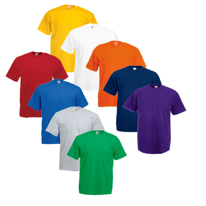 5er Sets Fruit of the Loom T-Shirt  Shirts Shirt S M L XL XXL