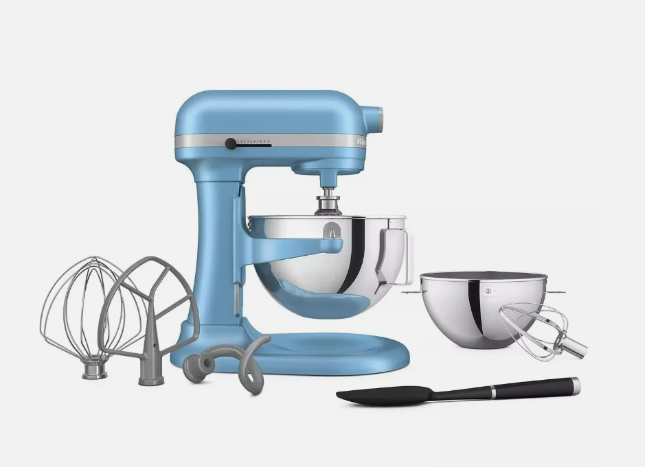 KitchenAid 5.5QT BowlLift Stand Mixer KSM55SJSXVB Blue Velvet, DAMAGED