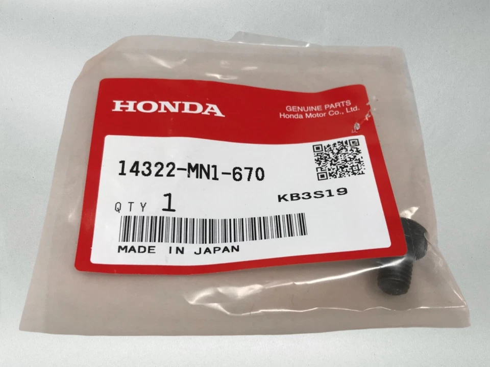 2 parafusos de roda dentada de câmera OEM Honda CRF450R CRF450RX XR600R 14322-MN1-670 - Imagem 3 de 4