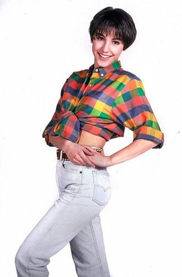 Italian showgirl Francesca Gollini of the TV program Non e La Rai - Old Photo 1