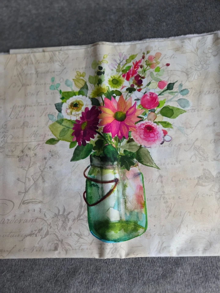 Panel Clothworks "Garden Fresh" de Sue Zipkin acolchado 24x44 - 1/2 yarda de tela Foto 2 de 4