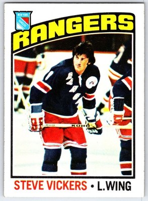 1976-77 Topps #75 - Steve Vickers New York Rangers NM