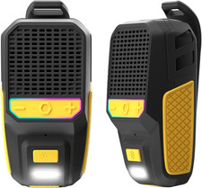 Wearable Bluetooth Speaker, 60Hr Clip-On Portable Bluetooth Speaker W/Mic, IPX6